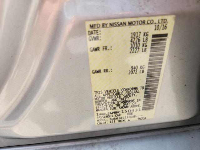 2017 NISSAN ALTIMA 2.5 1N4AL3AP6HC150431