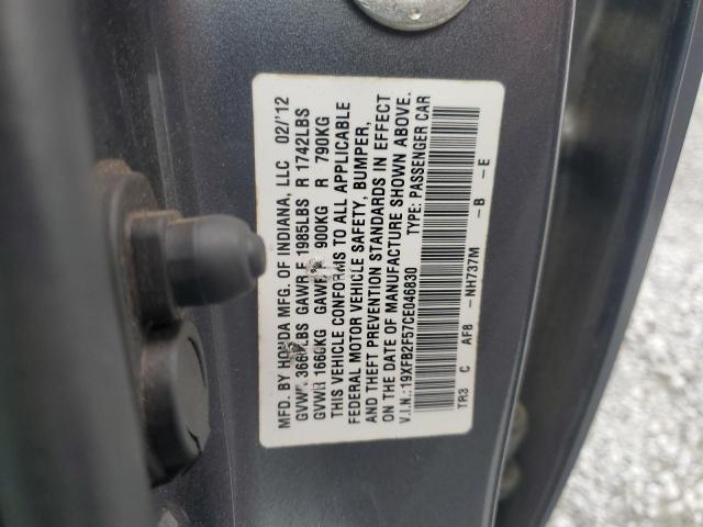 2012 HONDA CIVIC LX - 19XFB2F57CE046830