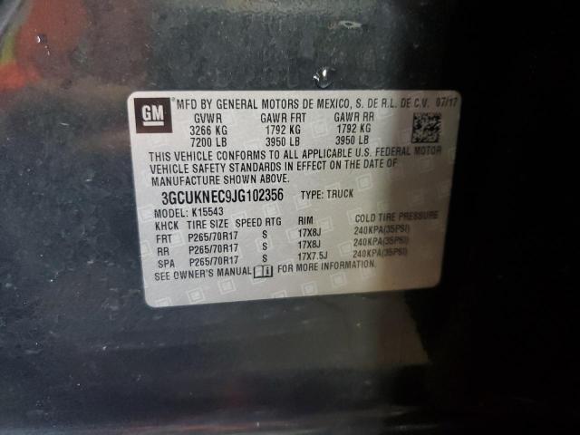2018 CHEVROLET SILVERADO 3GCUKNEC9JG102356