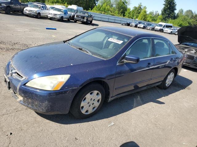 HONDA ACCORD LX 2004 blue  gas 1HGCM563X4A087679 photo #1