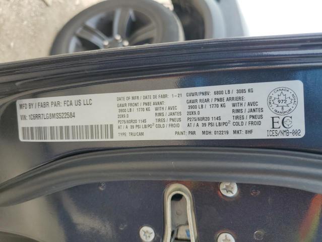 2021 RAM 1500 CLASS 1C6RR7LG8MS522584