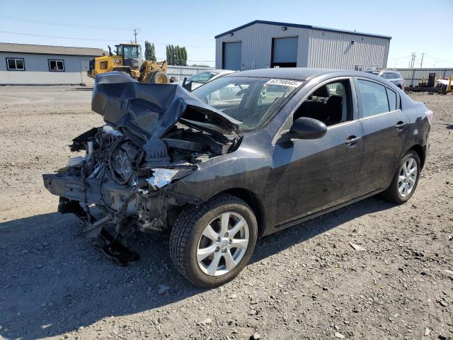 MAZDA 3 I 2011 black  gas JM1BL1VF8B1408889 photo #1