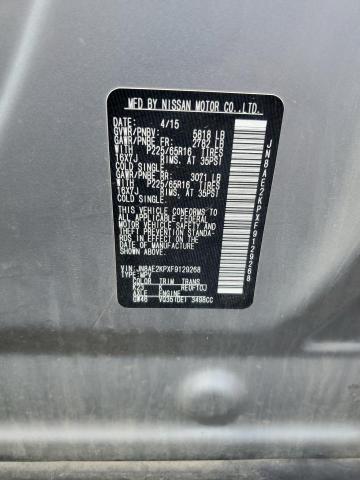 2015 NISSAN QUEST S JN8AE2KPXF9129268