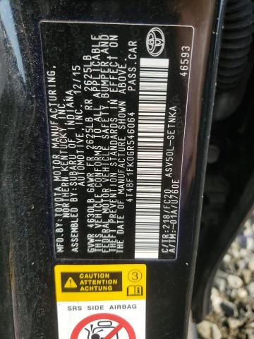 2016 TOYOTA CAMRY LE 4T4BF1FK0GR546064