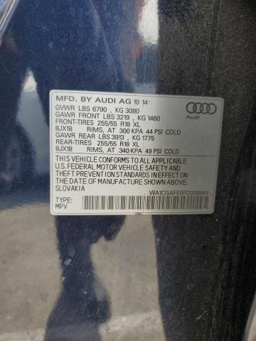 2015 AUDI Q7 PREMIUM WA1CGAFE0FD008869