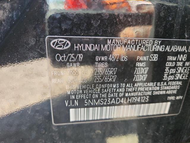 2020 HYUNDAI SANTA FE S - 5NMS23AD4LH194123