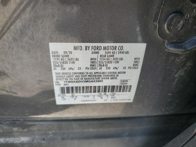2021 FORD EXPLORER XLT 1FMSK8DH3MGA03985