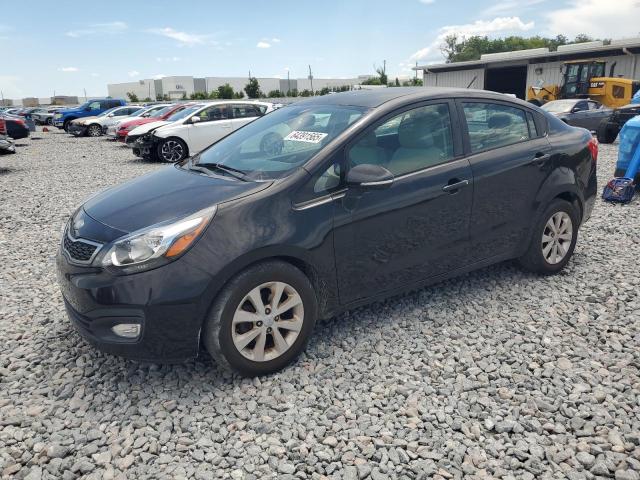 KIA RIO EX 2013 black sedan 4d gas KNADN4A38D6208940 photo #1