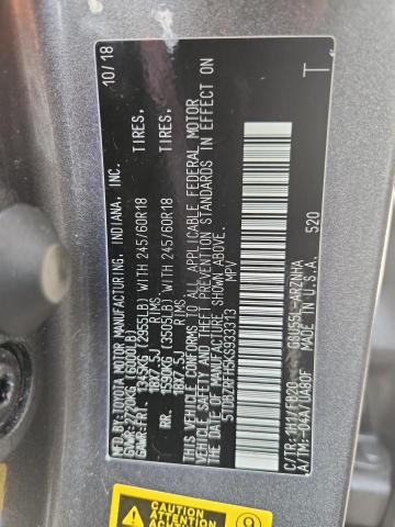 2019 TOYOTA HIGHLANDER 5TDBZRFH5KS933313