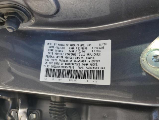 2017 HONDA ACCORD LX 1HGCR2F31HA087902