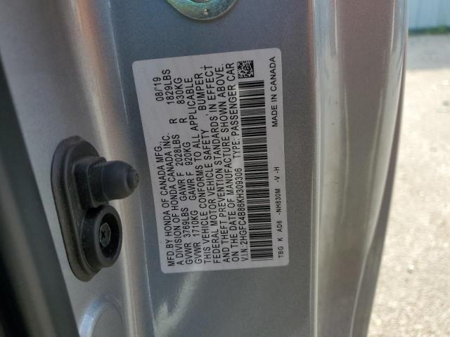 2019 HONDA CIVIC SPOR - 2HGFC4B86KH309306