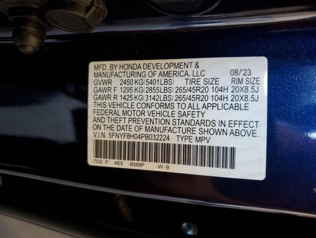 2023 HONDA PASSPORT E 5FNYF8H04PB032224