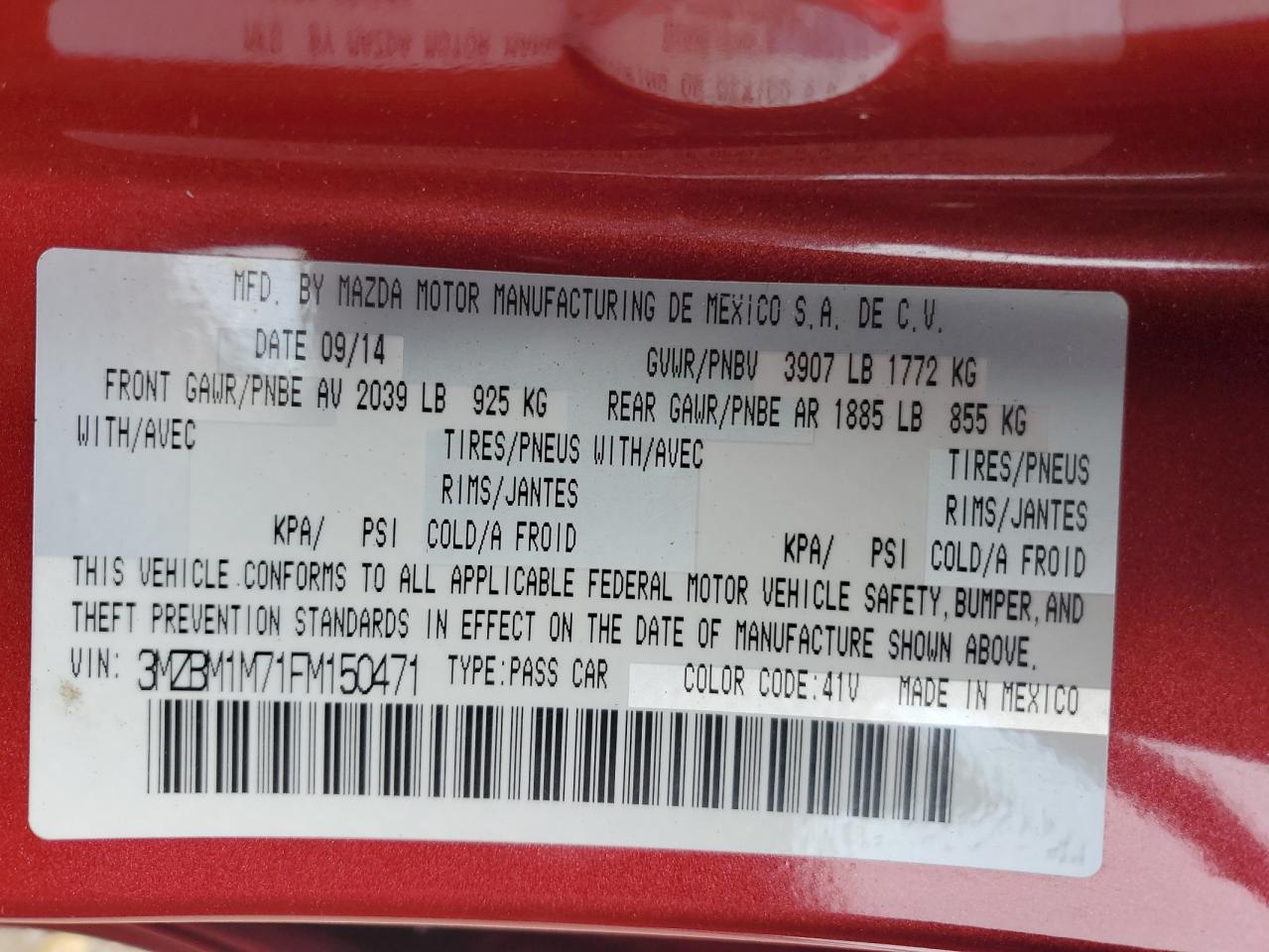 MAZDA 3 GRAND TOURING