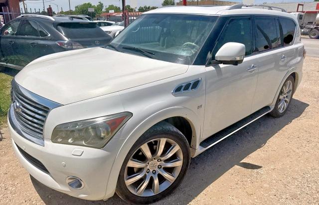 INFINITI QX80 2014 white 4dr spor gas JN8AZ2NF8E9552016 photo #3