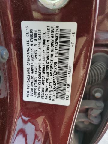 2015 HONDA CIVIC EXL - 19XFB2F92FE042725
