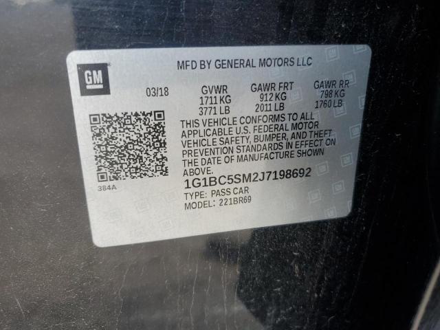 2018 CHEVROLET CRUZE LS - 1G1BC5SM2J7198692