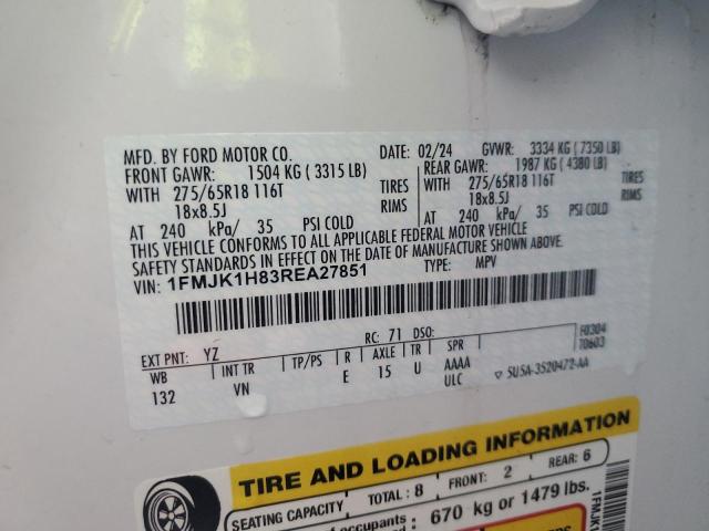 2024 FORD EXPEDITION - 1FMJK1H83REA27851