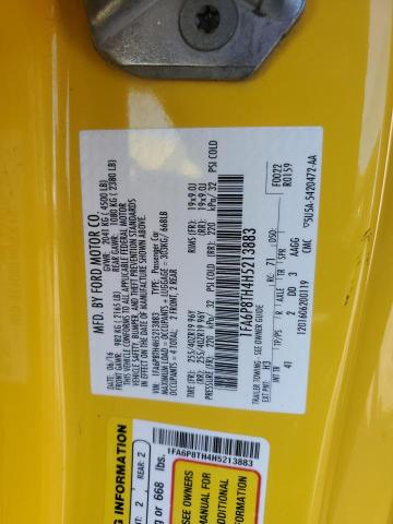 2017 FORD MUSTANG 1FA6P8TH4H5213883