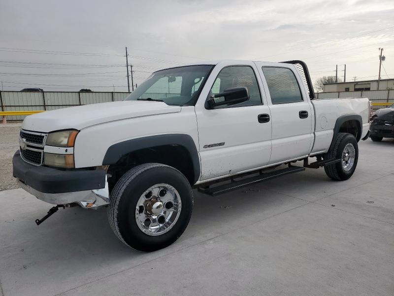 CHEVROLET SILVERADO 2007 white crew pic gas 1GCHC23U47F140645 photo #1