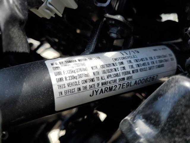 2020 YAMAHA MT07 JYARM27E9LA006267