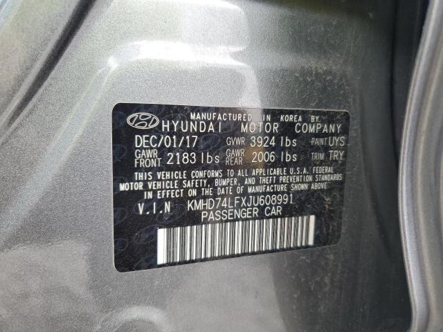 2018 HYUNDAI ELANTRA SE - KMHD74LFXJU608991