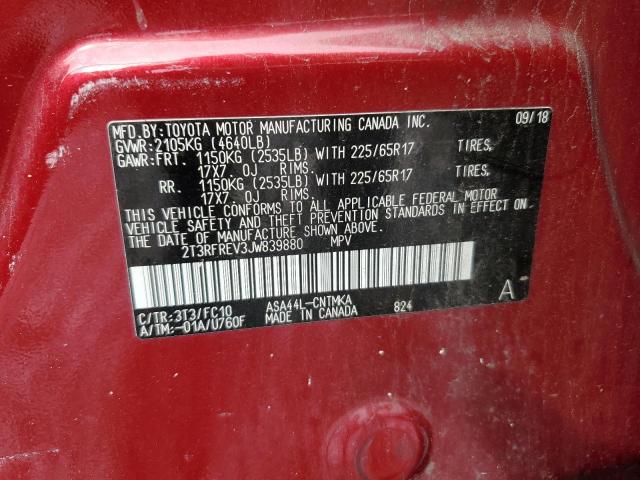2018 TOYOTA RAV4 ADVEN 2T3RFREV3JW839880