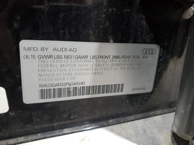 2015 AUDI A8 L QUATT WAU3GAFD2FN040940
