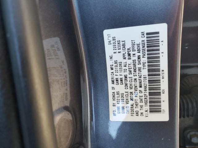 2017 HONDA ACCORD EX 1HGCR2F74HA217061