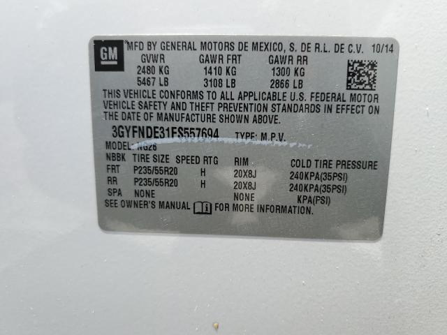 2015 CADILLAC SRX PREMIU 3GYFNDE31FS557694