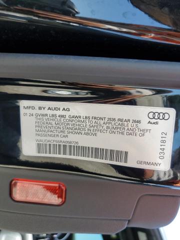 2024 AUDI A5 PREMIUM WAUDACF55RA058726