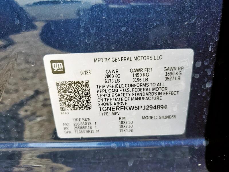 2023 CHEVROLET TRAVERSE L 1GNERFKW5PJ294894