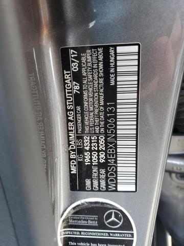 2018 MERCEDES-BENZ CLA 250 WDDSJ4EBXJN506131