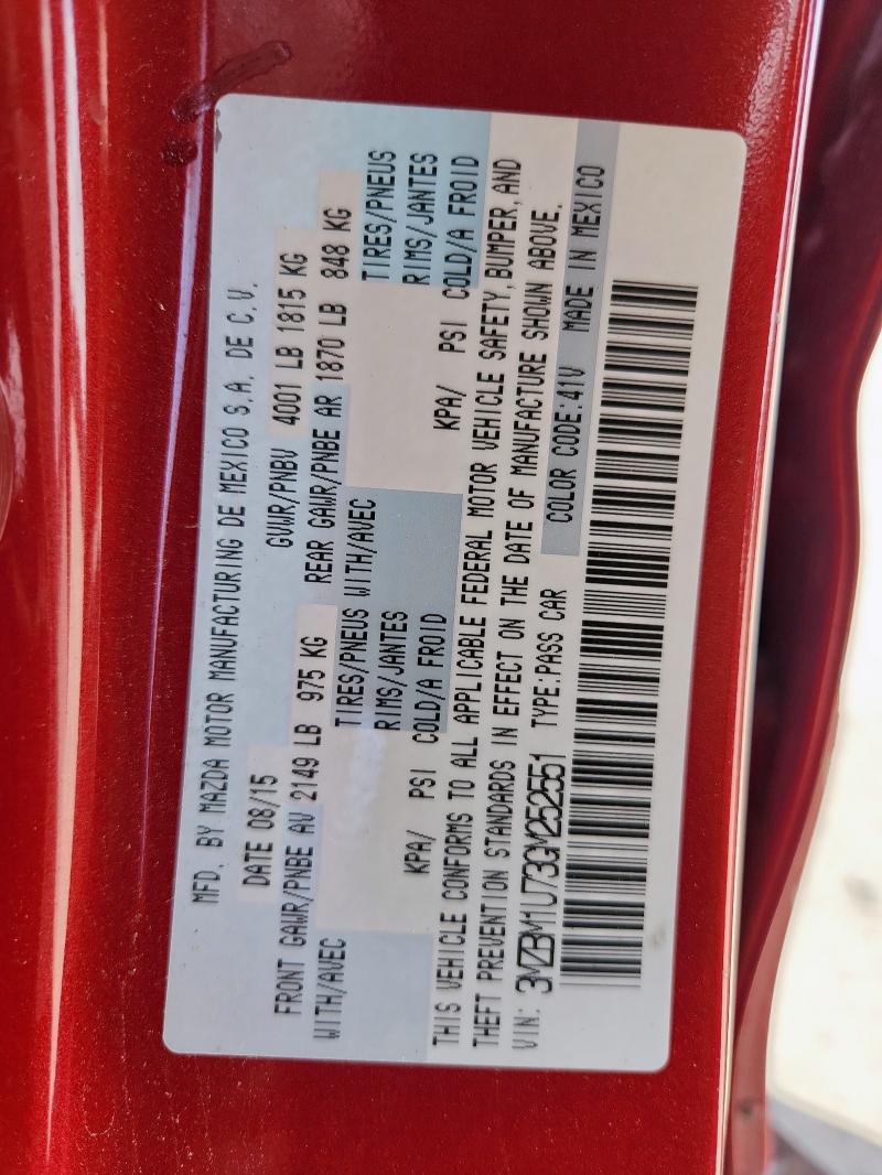 2016 MAZDA 3 SPORT - 3MZBM1U73GM252551