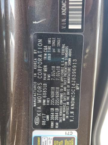 2018 KIA SEDONA EX KNDMC5C14J6396913