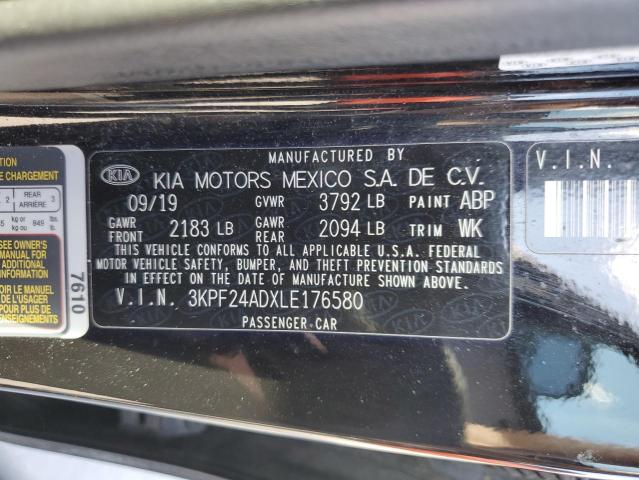 2020 KIA FORTE FE 3KPF24ADXLE176580