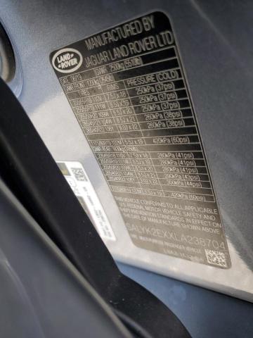 2020 LAND ROVER RANGE ROVE SALYK2EXXLA238704