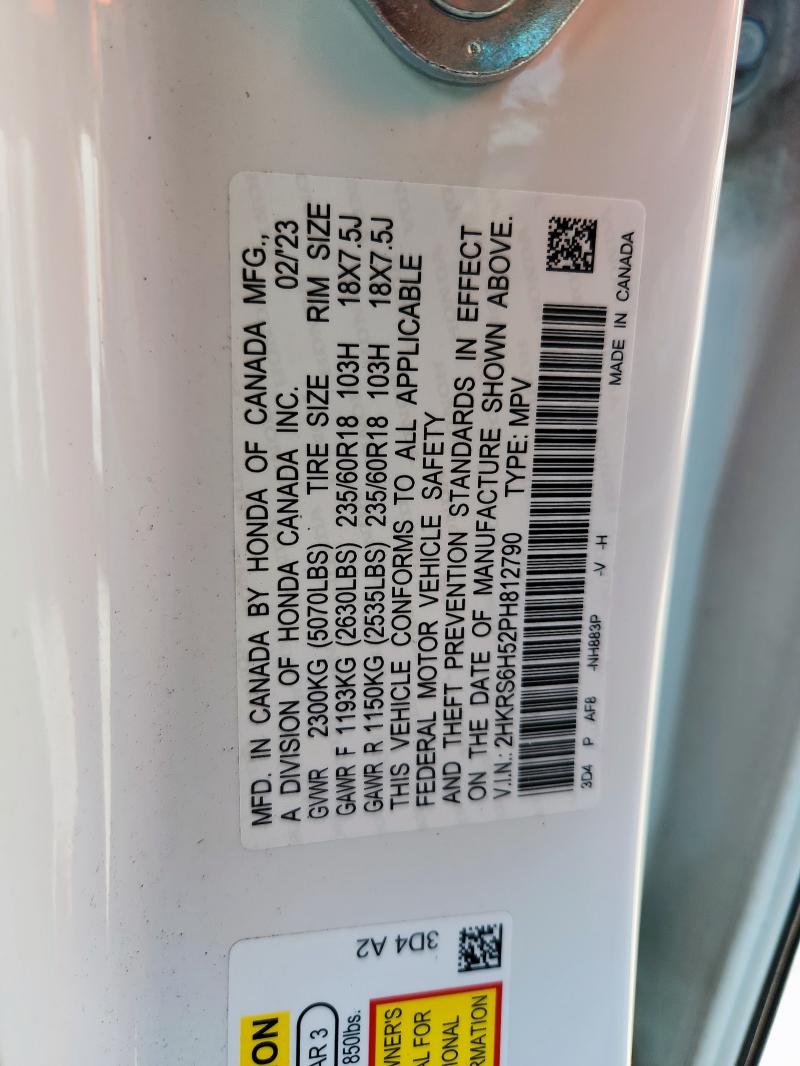 2023 HONDA CR-V SPORT 2HKRS6H52PH812790