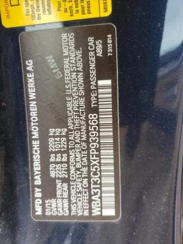 2015 BMW 435 I WBA3T3C5XFP939568
