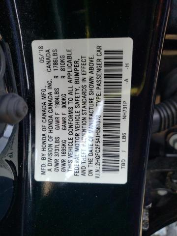 2018 HONDA CIVIC LX - 2HGFC2F54JH561378