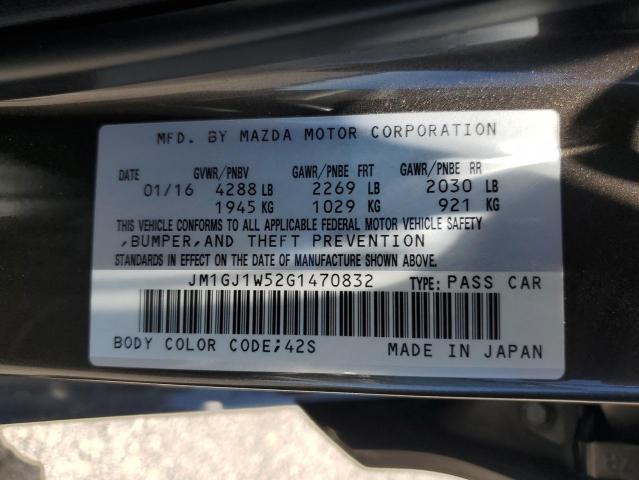 2016 MAZDA 6 GRAND TO JM1GJ1W52G1470832