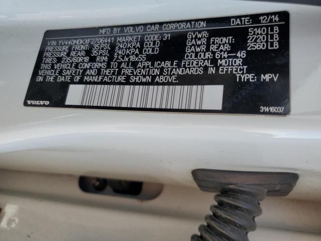 2015 VOLVO XC60 T5 PR YV440MDKXF2706441