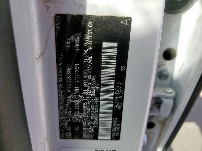 2024 LEXUS RX 350 BAS 2T2BAMBA7RC037449