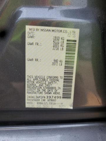 2015 NISSAN ALTIMA 2.5 1N4AL3AP1FN397499
