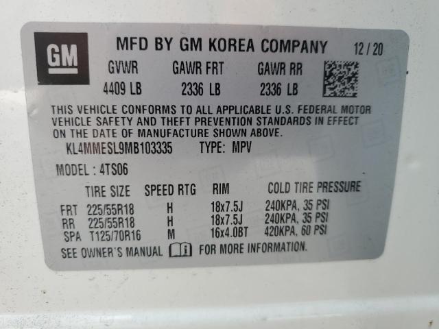 2021 BUICK ENCORE GX KL4MMESL9MB103335