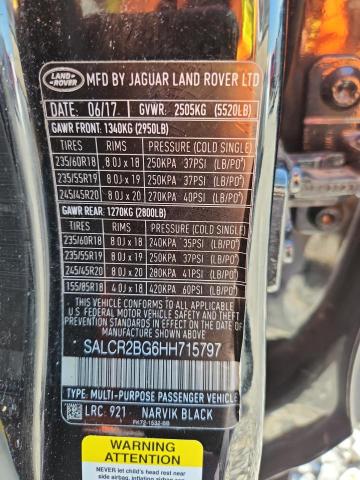 2017 LAND ROVER DISCOVERY SALCR2BG6HH715797