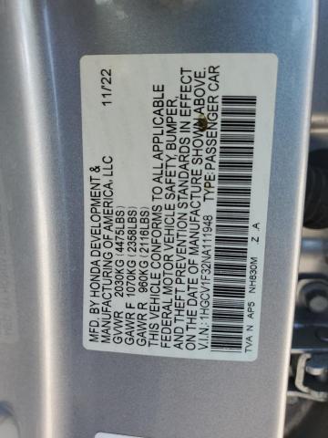 2022 HONDA ACCORD SPO - 1HGCV1F32NA111948