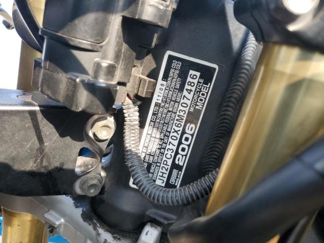 2006 HONDA CBR600 RR JH2PC370X6M307486
