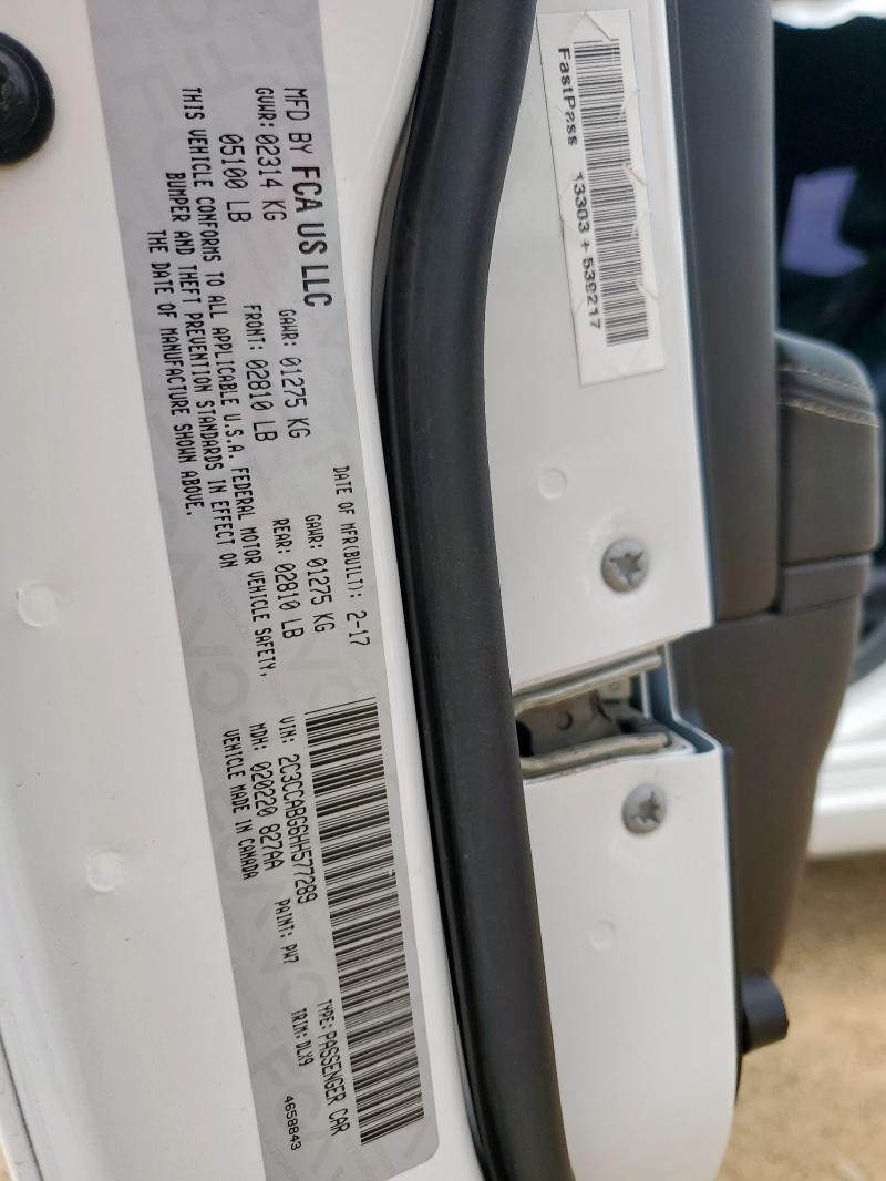 2017 CHRYSLER 300 S 2C3CCABG6HH577289
