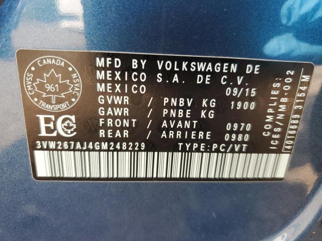 2016 VOLKSWAGEN JETTA S - 3VW267AJ4GM248229