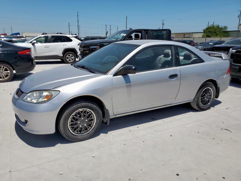 HONDA CIVIC DX V 2005 silver coupe gas 1HGEM22185L011721 photo #1